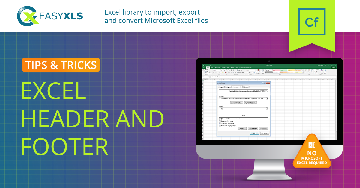 Export Excel File With Header And Footer In ColdFusion EasyXLS Guide