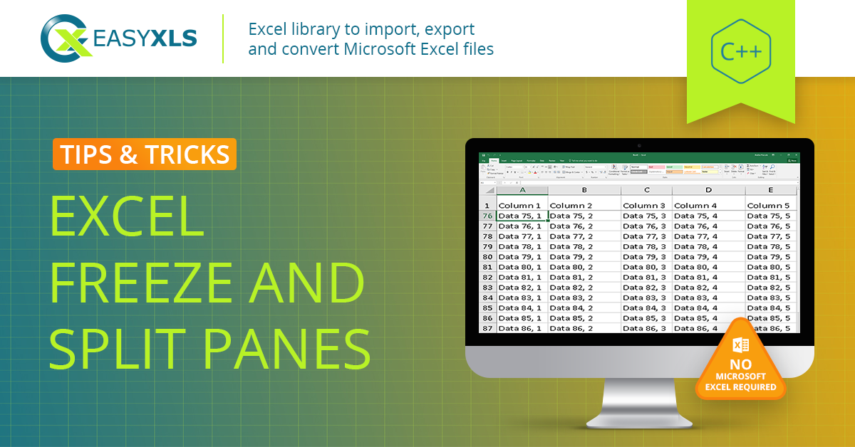 Freeze Rows And Columns In Excel Sheet In C Easyxls Guide 7449