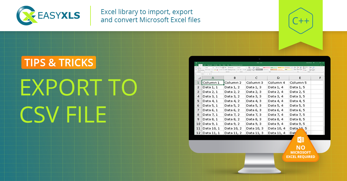 Export Data To Csv File In C Easyxls Guide 8131