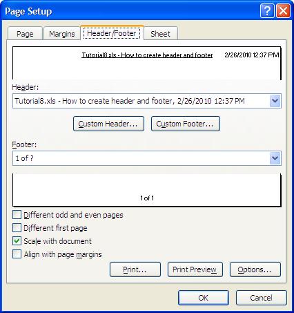 Header Footer For Excel File In C Vb Net Java C Php Easyxls